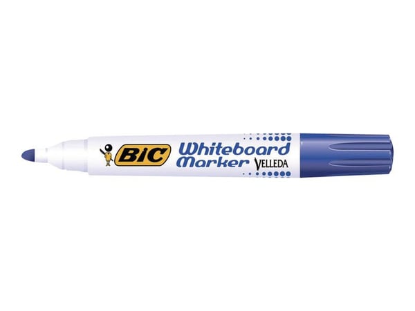 BIC Velleda ecolutions 1701 - Markør - ikke-permanent - for whiteboard - blå - alkoholbasert blekk - 1.5 mm (en pakke 12)
