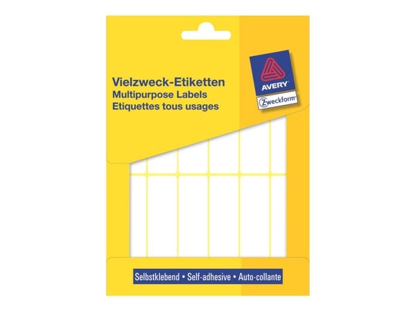 Avery Zweckform - Hvit - 19 x 76 mm 324 etikett(er) flerbruks merkelapper