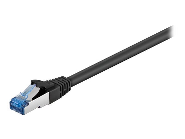 Wentronic Goobay - Liitäntäkaapeli - RJ-45 (M) - RJ-45 (M) - 7,5m - SFTP, PiMF - CAT 6a - puristettu, sileä, halogeeniton - musta (93853)