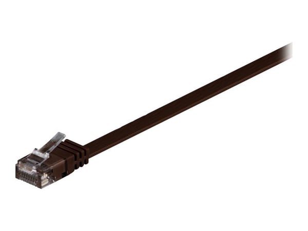 wentronic - Koblingskabel - RJ-45 (hann) til RJ-45 (hann) - 7 m - UTP - CAT 6 - formstøpt, flat - brun