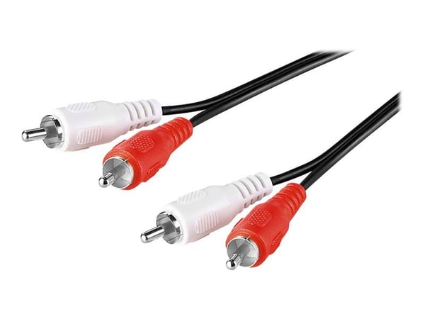 goobay AVK 128-1500 - Lydkabel - RCA hann til RCA hann - 15 m - rund