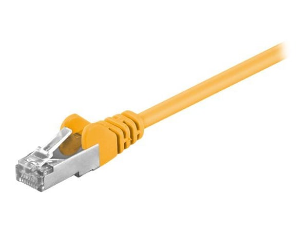 goobay - Nettverkskabel - RJ-45 (hann) til RJ-45 (hann) - 20 m - foliebelagt uskjermet tvinnet kabelpar (F/UTP) - CAT 5e - formstøpt - gul