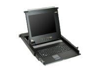 ATEN CL1000 - KVM-konsoll - 17" - kan monteres i rack - 1280 x 1024 @ 75 Hz - VGA