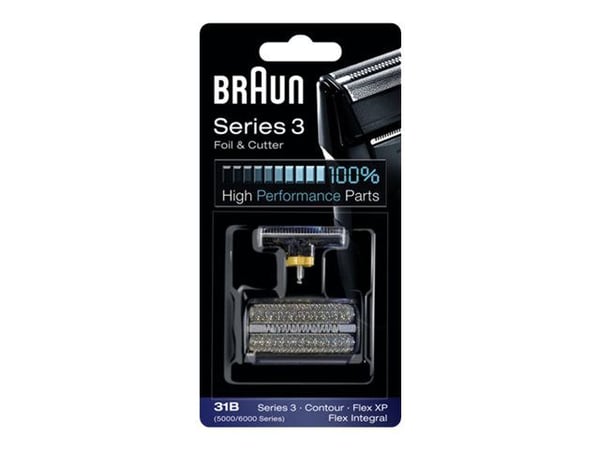 Braun Series 3 31B Combi Pack - Utbytesfolie och skärare - för rakapparat - för Braun Contour Series 5895; Series 3 390cc