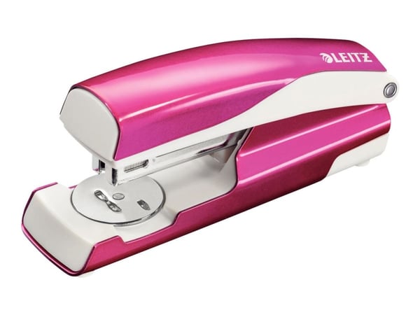 Leitz WOW 5502 - Stiftemaskin - 30 ark / 3 mm - 24/6, 26/6 - plast, metall - metallisk rosa