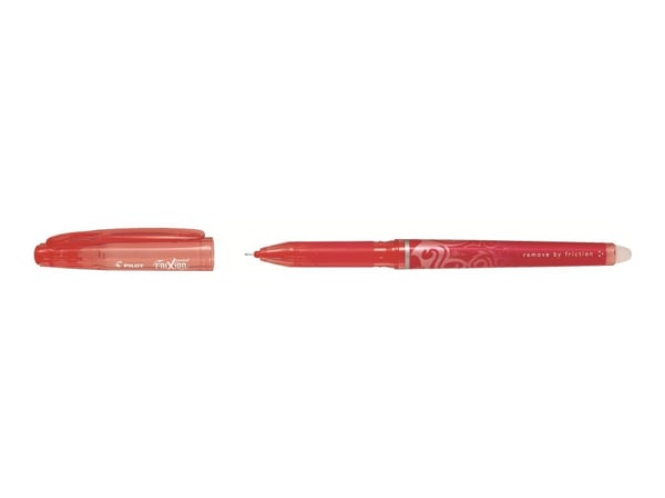 Pilot FriXion Point - Rulleballpenn - rød - varmesensitivt gel-blekk - 0.5 mm - ekstra fin - med viskelær