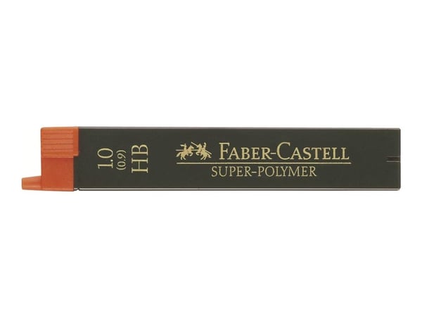 Faber-Castell Super-Polymer - Bly for blyant - HB - 1 mm (en pakke 12) - for TK-FINE VARIO L