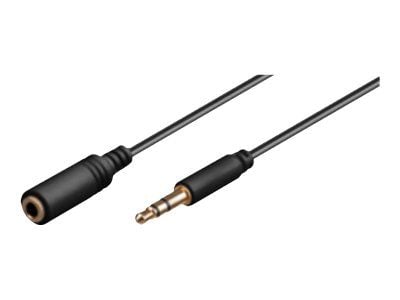 goobay AVK 184-0300 - Lydforlengelseskabel - mini-phone stereo 3.5 mm hann til mini-phone stereo 3.5 mm hunn - 3 m - svart