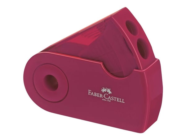 Faber-Castell - Blyantspisser - 2 hull - tilgjengelig i ulike farger