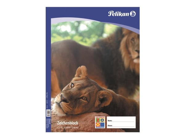 Pelikan C2/10 - Tegneblokk - A2 (420 x 594 mm) - 10 ark - kartong