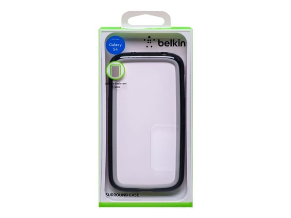 Belkin Surround Case - Taske til mobiltelefon - sten, blacktop - for Samsung Galaxy S4