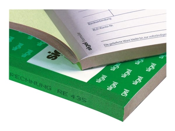 Sigel - Kontantrapport - 50 ark - A4 (210 x 297 mm) - dublett - karbonfri