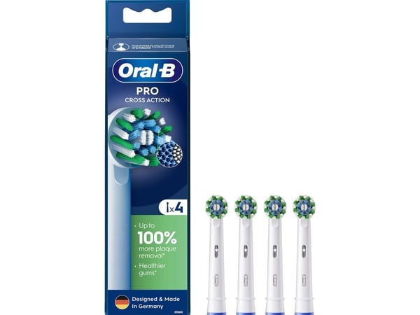 Oral-B hode for CrossAction elektrisk tannbørste, 4 stk. EB50-4 "PRO"
