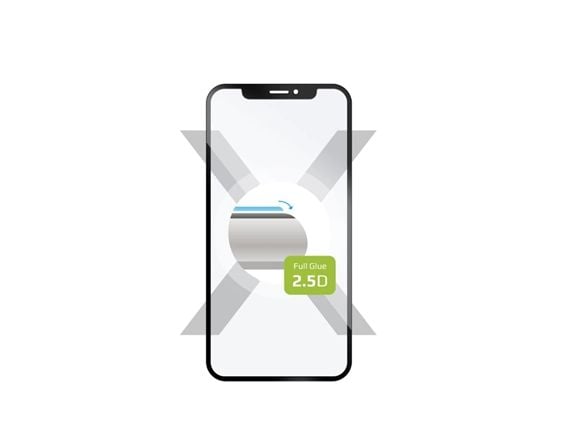 FIXED - Skjermbeskyttelse for mobiltelefon - full deksel - 2.5D - glass - rammefarge svart - for Xiaomi Redmi Note 13