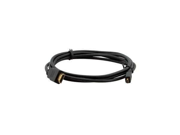 Kramer C-HM/HM/A-D Series C-HM/HM/A-D-3 - HDMI-kaapeli Ethernet - mikro HDMI han til HDMI han - 91,4 cm - formet, 4K-tuki