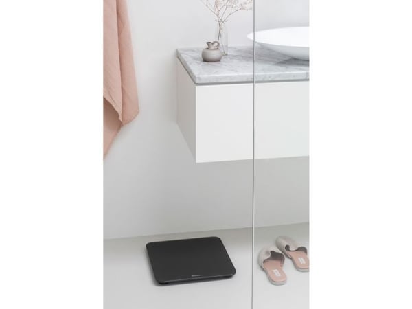 Brabantia 8710755280122, Elektronisk personvekt, 180 kg, 100 g, kg,lb, Rektangel, Grå
