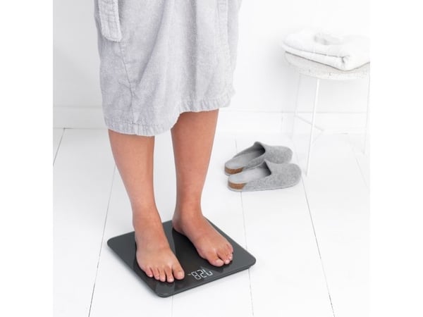 Brabantia 8710755280122, Elektronisk personvekt, 180 kg, 100 g, kg,lb, Rektangel, Grå