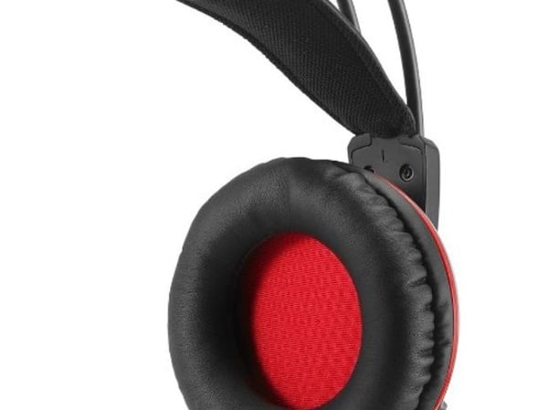 ASUS 04073-00040000, Koblet med ledninger (ikke trådløs), Spilling, 20 - 20000 Hz, 266 g, Hodesett, Sort, Rød