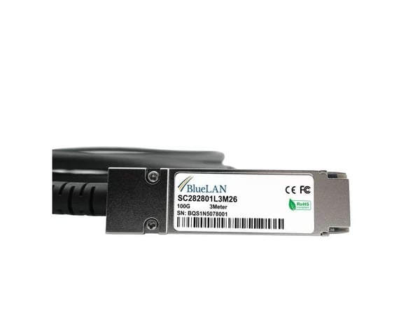 BlueOptics MCP1600-C01A-BL, 2 m, DAC, QSFP28