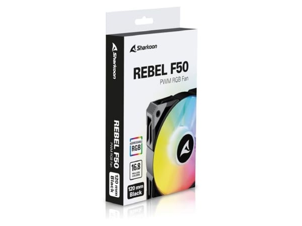 Sharkoon Rebel F50 PWM - Kabinettvifte - 120 mm