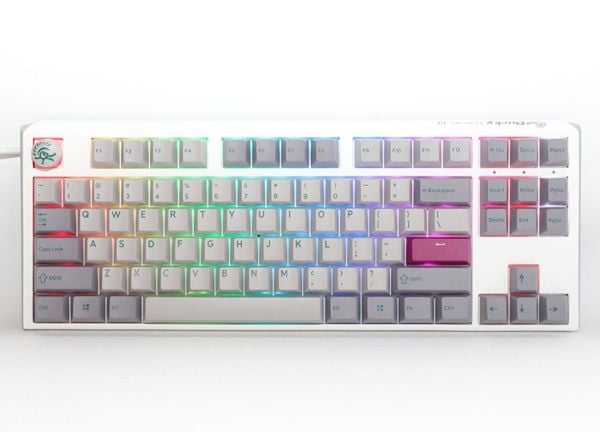 Ducky One 3 TKL Mist Grey, 80%, langallinen, USB, mekaaninen, RGB LED, harmaa
