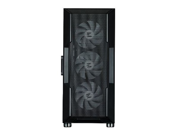 Zalman i3 NEO ARGB - Mid tower - ATX - sidepanel med vindu (herdet glass) - ingen strømforsyning - svart - USB/lyd