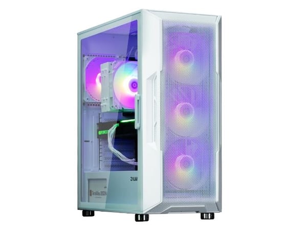 Zalman i3 NEO - (herdet glass) - ingen strømforsyning - USB/lyd