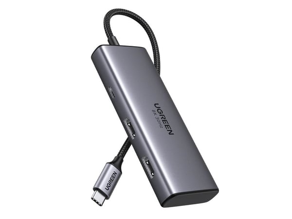 HUB USB Ugreen CM498 1x USB-C 1x USB-C PD 2x HDMI + 2x USB-A 3.0 (15852)