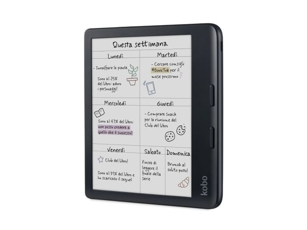 Kobo Libra Colour - eBook-leser - 32 GB - 7" farge E Ink Kaleido 3 (1264 x 1680) - berøringsskjerm - Wi-Fi 5, Bluetooth - svart