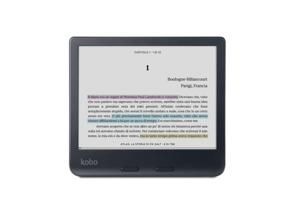 Kobo Libra Colour - eBook-leser - 32 GB - 7" farge E Ink Kaleido 3 (1264 x 1680) - berøringsskjerm - Wi-Fi 5, Bluetooth - svart