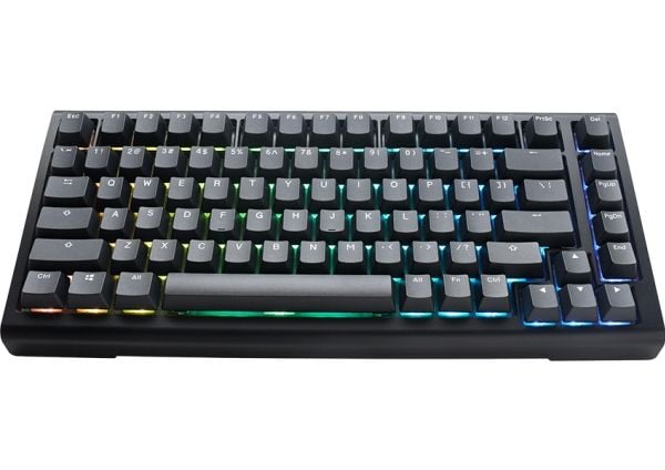 Ducky Tinker 75, 75%, Koblet med ledninger (ikke trådløs), USB, Mekanisk nøkkelbryter, RGB LED, Sort