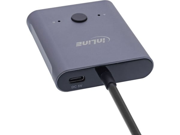 InLine 60603T, USB Type-C, 10 Gbit/s, Grå, Aluminium, 57 x 67 x 15 mm, 57 mm