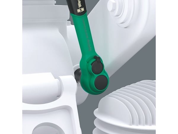 Wera 8010 B, 1 stk, svart, grønn, svart, grønn, 3/8", 328 g
