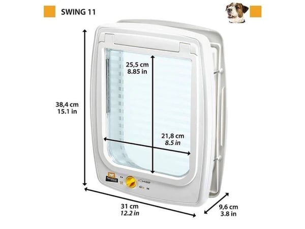 FERPLAST Swing 11 grey - hunde- og kattelemme - 31 x 9,6 x 38,4 cm