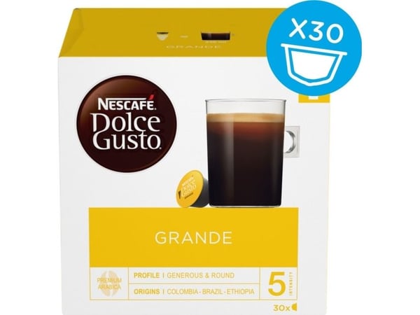Nescafe kapsler til Dolce Gusto Grande 30 stk.