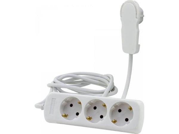 REV Multiple Socket Outlet 3-fold 2m white