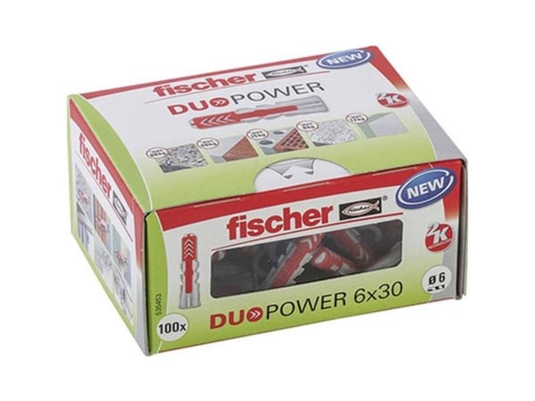 Fischer DUOPOWER, Rund, 3 cm, 6 mm, 4 cm, 100 stykker
