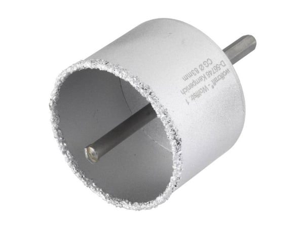 wolfcraft GmbH 3898000, Single/enkelt, Drill, Murstein, Betong, Gipsplater, Stein, Grå, Tungsten Carbide Tipped (TCT), Sekskanttange