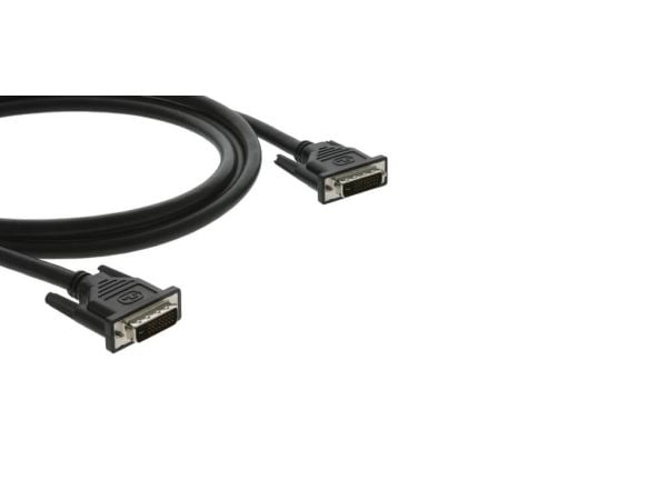 Kramer CLS-DM/DM Series CLS-DM/DM-6 - DVI-kabel - dobbeltlenke - DVI-D (hann) til DVI-D (hann) - 1.8 m - formstøpt, tommelskruer