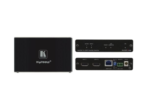 Kramer DigiTOOLS VS-21DT - Video/audio switch - 2 x HDMI - stasjonær