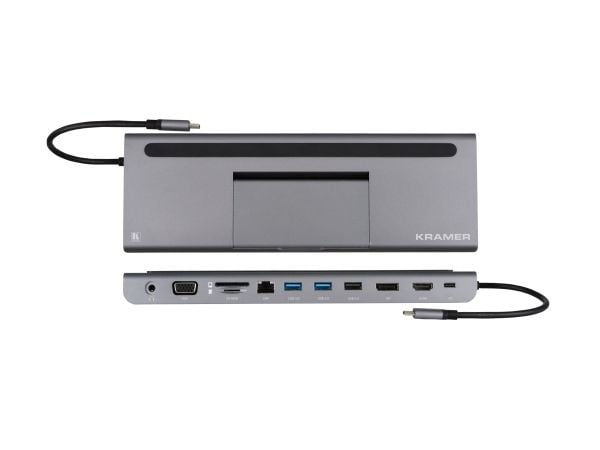 Kramer KDock-4 - Dokkingstasjon - USB-C - VGA, HDMI, DP - GigE