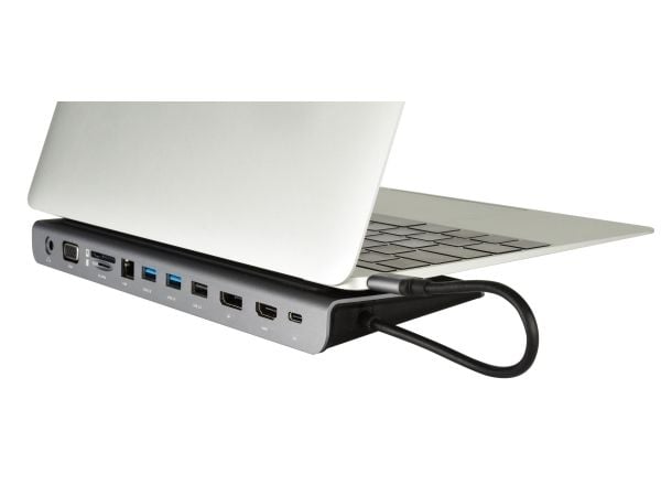 Kramer KDock-4 - Dokkingstasjon - USB-C - VGA, HDMI, DP - GigE
