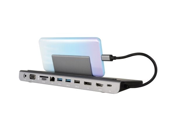 Kramer KDock-4 - Dokkingstasjon - USB-C - VGA, HDMI, DP - GigE