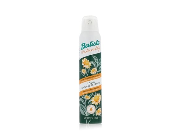 Batiste Light Scent Green Tea & Chamomile, 200 ml, Kuivashampoo, Luonnollinen, Naisten, Kaikille hiuksille, Kaikki värit