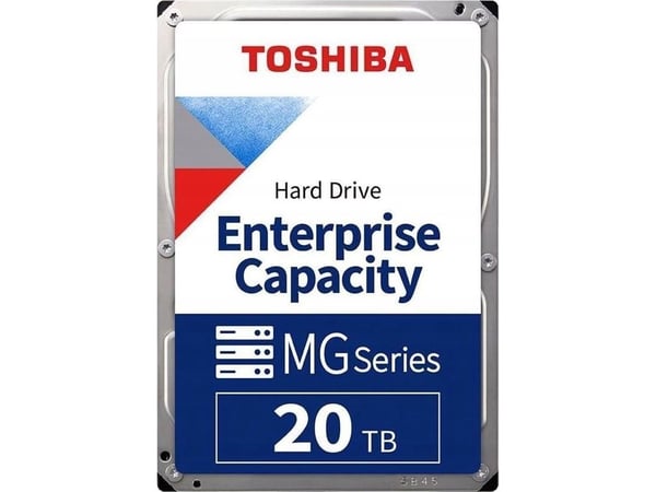 Toshiba MG10 Series MG10ACA20TE - Hårddisk - Enterprise - 20 TB - inbyggd - 3.5" - SATA 6Gb/s - 7200 rpm - buffert: 512 MB
