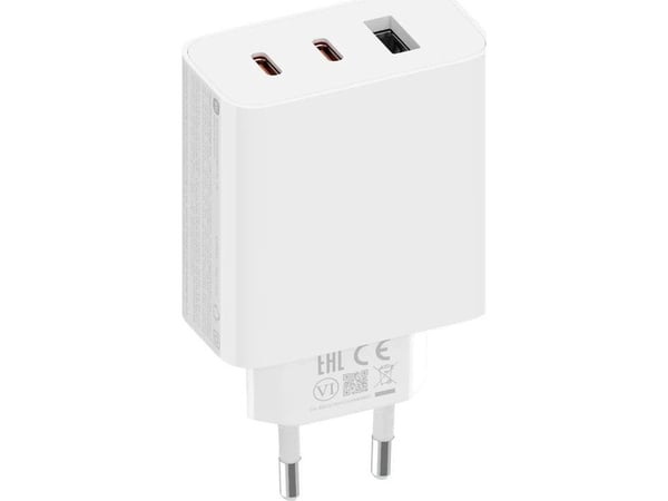 Xiaomi 2C1A - Strömadapter - 67 Watt - 3.25 A (2 x USB-C, USB) - på kabel: USB-C