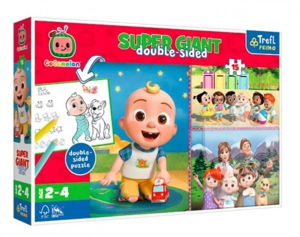 Trefl puslespill Super Giant Cocomelon Vennlige venner 15 brikker