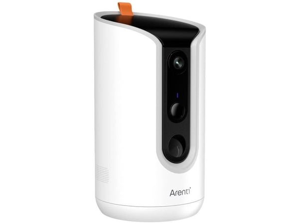 Arenti PETCAM1T Indoor WiFi Haustierkamera & Futterspender, IP-sikkerhetskamera, Innendørs, Trådløs, Amazon Alexa & Google Assistant, Bord, Hvit