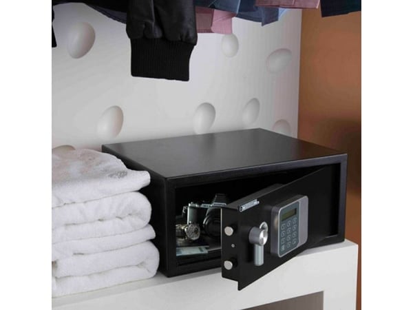 Yale YLG/200/DB2, Frittstående safe, Sort, Kombinasjonslås, 24 l, Stål, Gulv/vegg