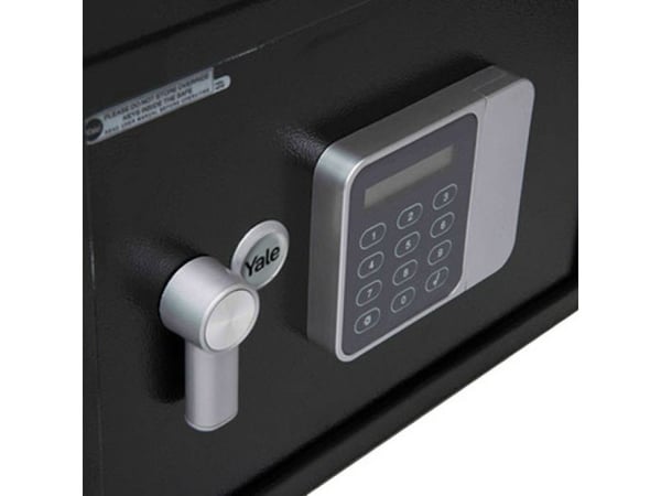 Yale YLG/200/DB2, Frittstående safe, Sort, Kombinasjonslås, 24 l, Stål, Gulv/vegg